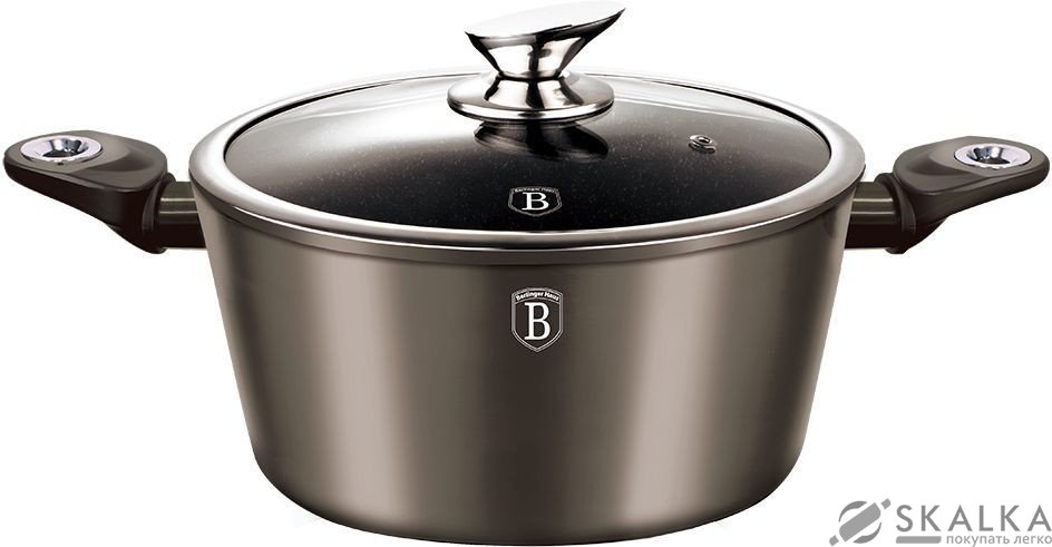 Кастрюля Berlinger Haus Carbon Metallic Line 20 см 2.2 л (BH-1234) На фото Кастрюля Berlinger Haus Carbon Metallic Line 20 см 2.2 л (BH-1234)