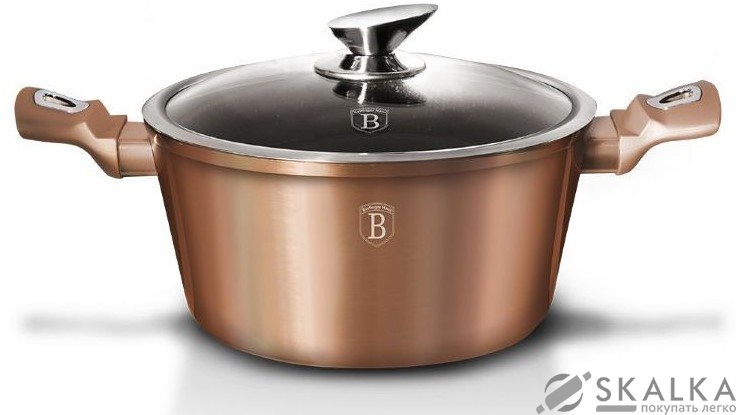 На фото Кастрюля Berlinger Haus Rose Gold Collection 28 см 6.1 л (BH-1516N)