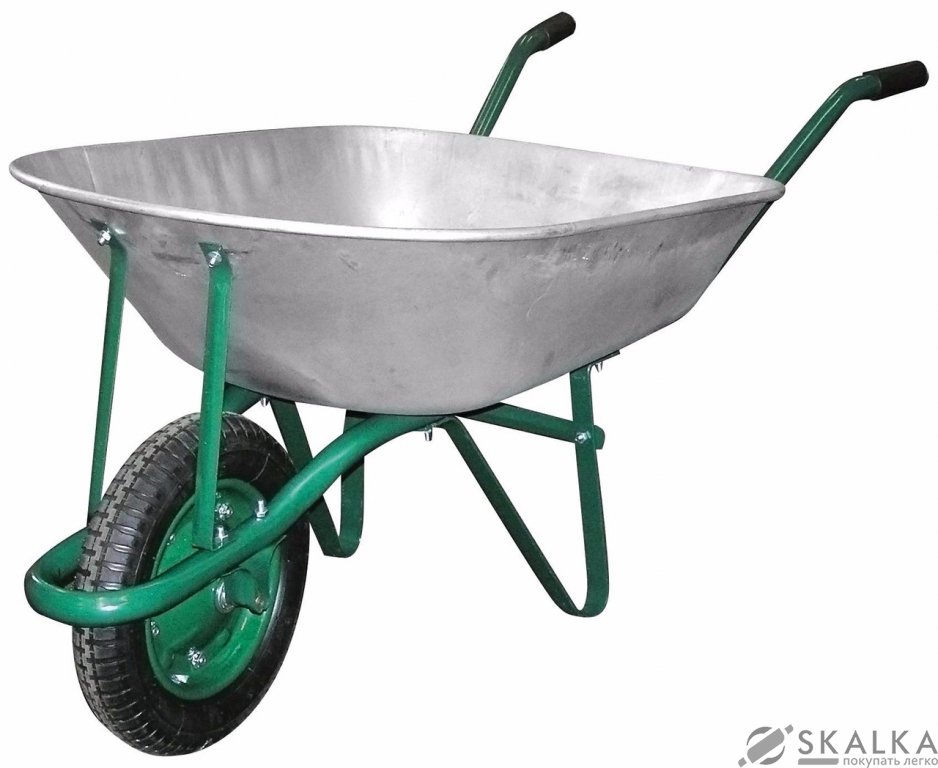 На фото Тачка садовая одноколесная Forte 65 л 150 кг WB6203 (33308)