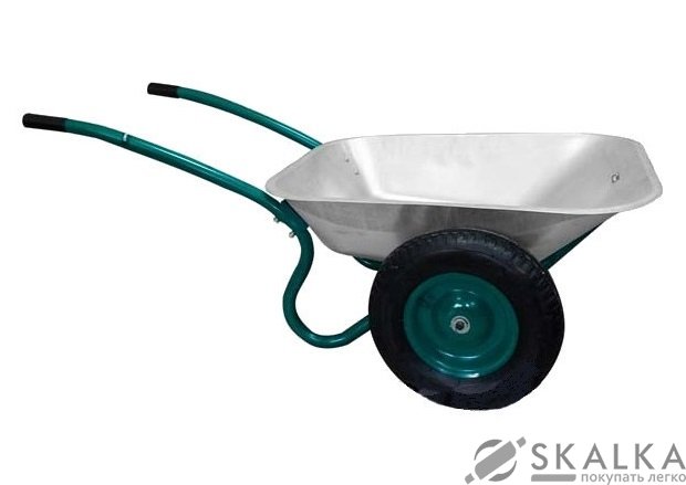 На фото Тачка садовая двухколесная Forte 70 л 120 кг WB6407 (31246)