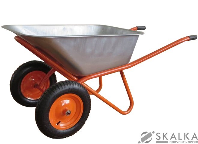 Тачка строительная двухколесная Budfix 90 л 200 кг WB6404W (70029) На фото Тачка строительная двухколесная Budfix 90 л 200 кг WB6404W (70029)