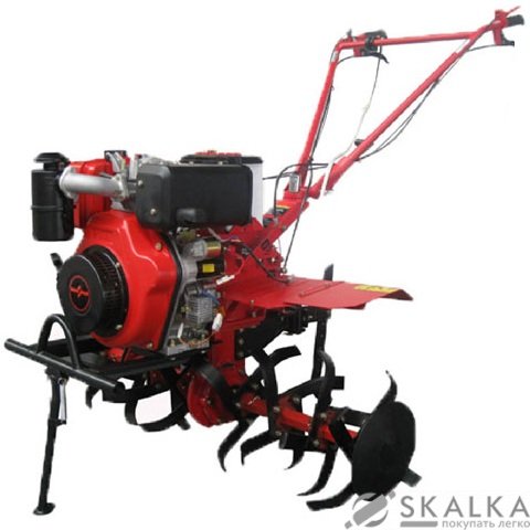 На фото Культиватор дизельный Forte 6 л.с. 1050E колеса 10" (46618)
