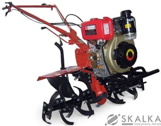 На фото Культиватор дизельный Forte 9 л.с. 1350 колеса 12" (46622)