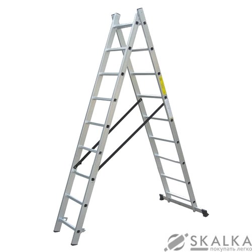 На фото Лестница универсальная Werk 4.8 м 2х10 LZ2110 (36786)