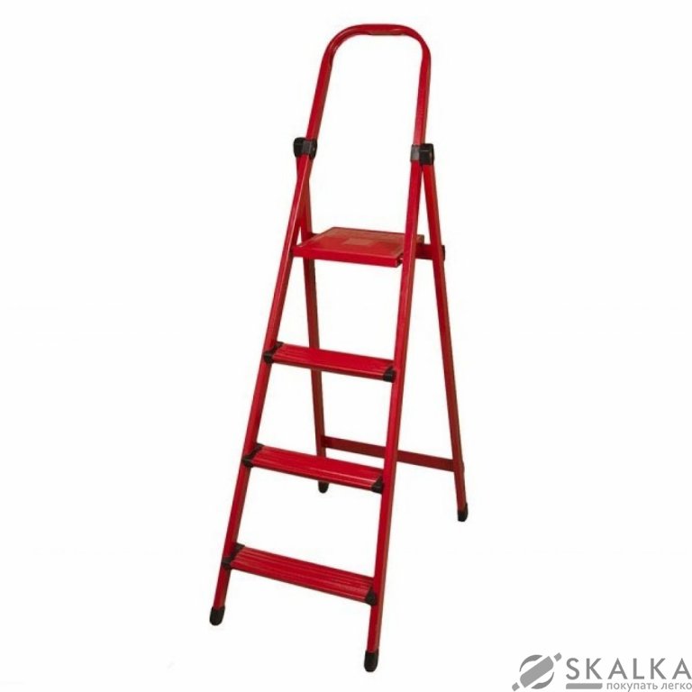 На фото Стремянка металлическая Mastertool Мастер 4 ступени (79-1054)