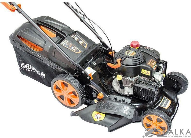 На фото Газонокосилка бензиновая Grunhelm S531VHY (73638)