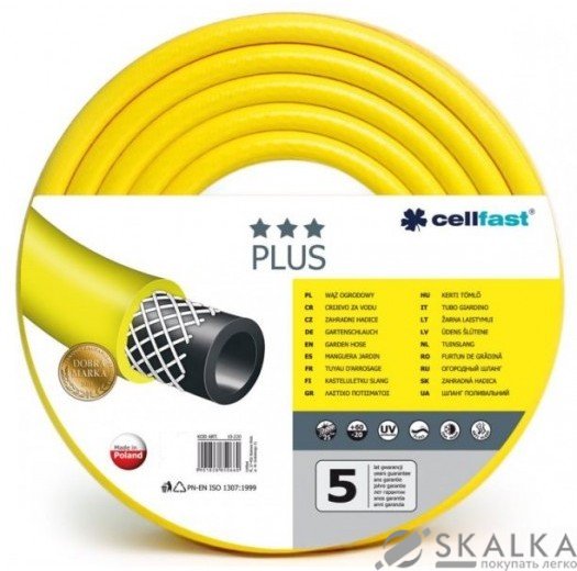 На фото Шланг поливочный Cellfast Plus 3/4" 25 м (64175)