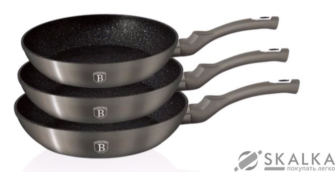 На фото Набор сковородок Berlinger Haus Carbon Metallic Line BH-1273