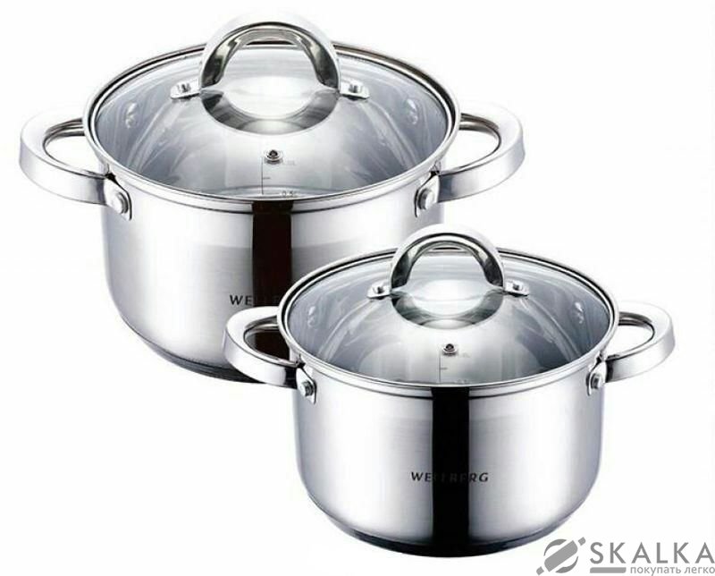 На фото Набор кастрюль Wellberg 4 предмета (WB-22480)