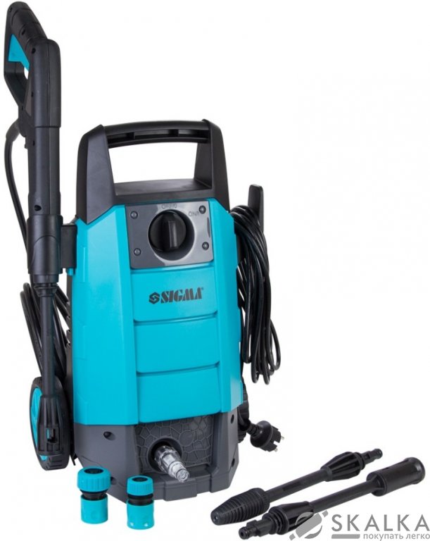 На фото Мойка высокого давления Sigma 1500 Вт 110 бар 6 л/м (5342051)