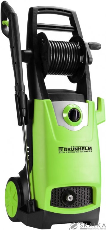На фото Мойка высокого давления Grunhelm GR-2200 YW 2200 Вт 110-150 бар (74328)