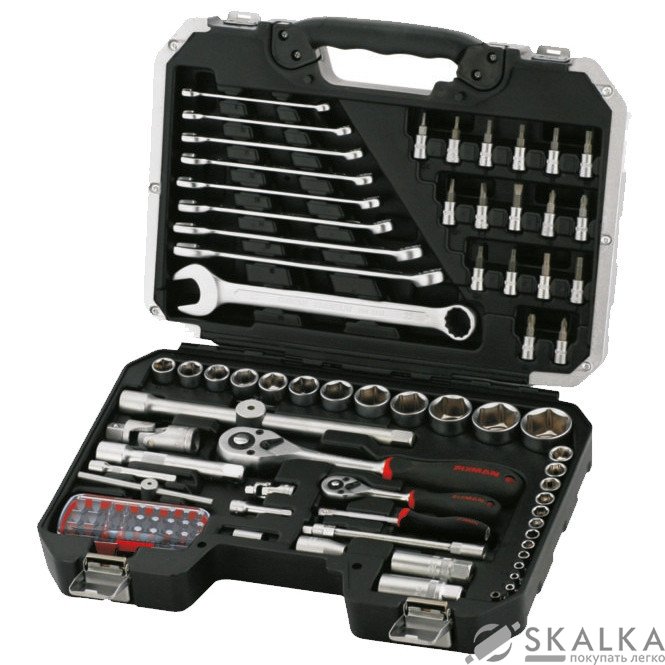 На фото Набор инструмента Fixman 1/4" & 1/2" 95 предметов (B5095M)