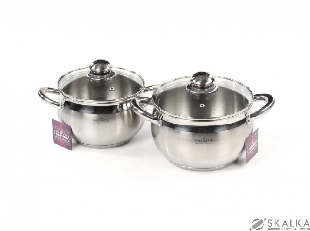 Набор посуды Maxmark 4 предметов (MK-APP7504A) На фото Набор посуды Maxmark 4 предметов (MK-APP7504A)