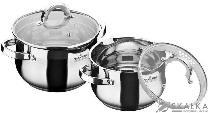 На фото Набор посуды Maxmark 4 предмета (MK-BL6504B)