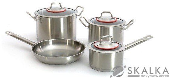 Набор посуды BergHoff Hotel Line 7 предметов (1107100) На фото Набор посуды BergHoff Hotel Line 7 предметов (1107100)