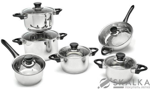 Набор посуды BergHoff Vision Premium 12 предметов (1112466) На фото Набор посуды BergHoff Vision Premium 12 предметов (1112466)