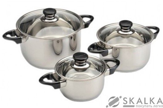 На фото Набор посуды BergHoff Vision Prima 6 предметов (1112473)