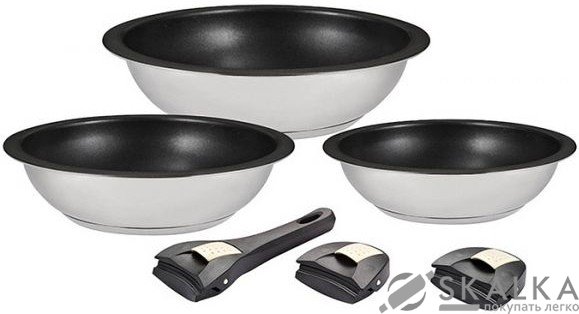 Набор сковород OUICK-CLAC 6 предметов (0609 GIPFEL) На фото Набор сковород OUICK-CLAC 6 предметов (0609 GIPFEL)