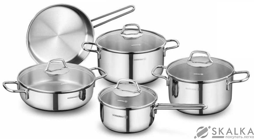 На фото Набор посуды Korkmaz Perla 9 предметов A1609