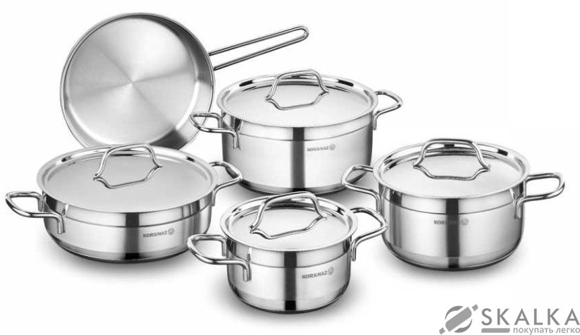 На фото Набор посуды Korkmaz Alfa 9 предметов A1660