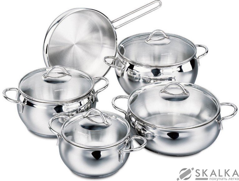 На фото Набор посуды Korkmaz Tombik 9 предметов A1800