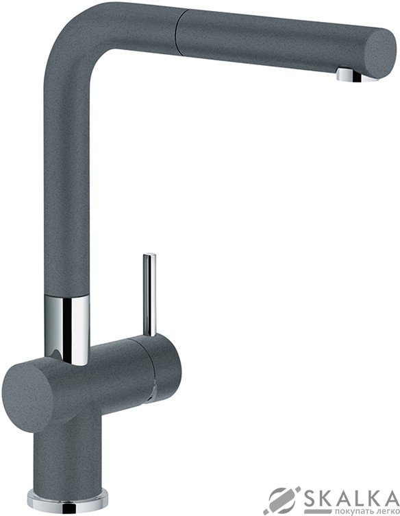 Кухонный смеситель Franke Active Plus Doc с выносным шлангом фрагранит графит (115.0373.890) На фото Кухонный смеситель Franke Active Plus Doc с выносным шлангом фрагранит графит (115.0373.890)