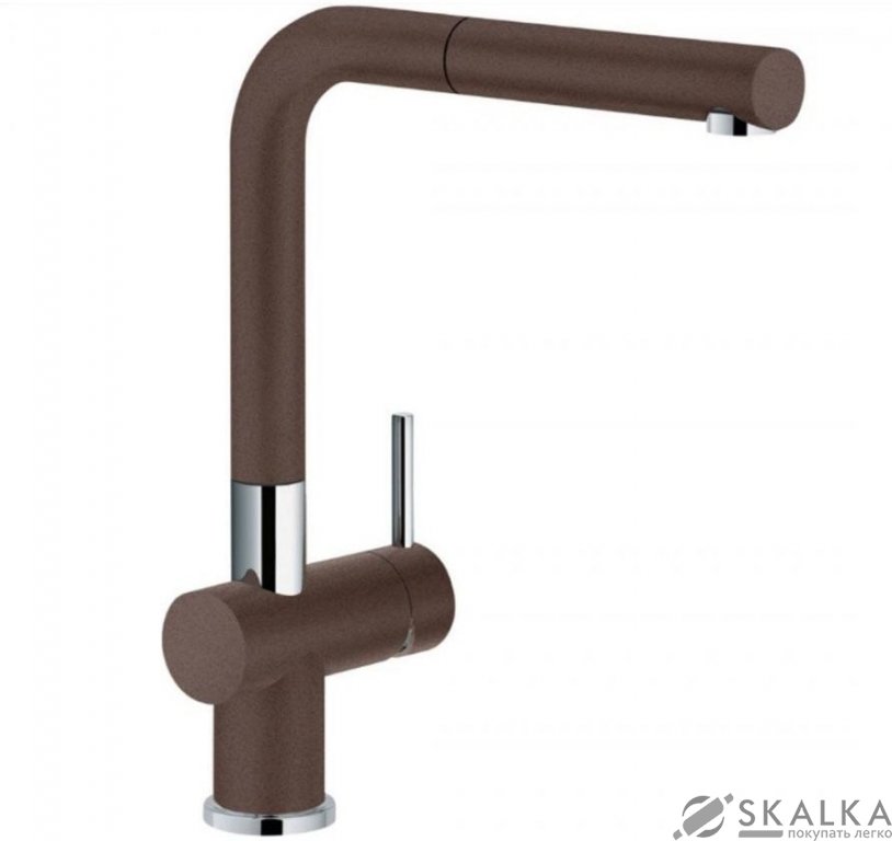 Кухонный смеситель Franke Active Plus Doc с выносным шлангом фрагранит шоколад (115.0373.887) На фото Кухонный смеситель Franke Active Plus Doc с выносным шлангом фрагранит шоколад (115.0373.887)