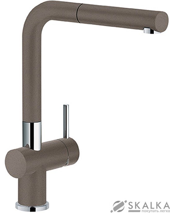 Кухонный смеситель Franke Active Plus Doc с выносным шлангом фрагранит шторм (115.0373.886) На фото Кухонный смеситель Franke Active Plus Doc с выносным шлангом фрагранит шторм (115.0373.886)