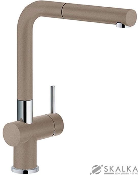 Кухонный смеситель Franke Active Plus Doc с выносным шлангом фрагранит миндаль (115.0373.885) На фото Кухонный смеситель Franke Active Plus Doc с выносным шлангом фрагранит миндаль (115.0373.885)