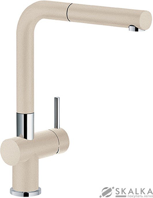 Кухонный смеситель Franke Active Plus Doc с выносным шлангом фрагранит бежевый (115.0373.884) На фото Кухонный смеситель Franke Active Plus Doc с выносным шлангом фрагранит бежевый (115.0373.884)