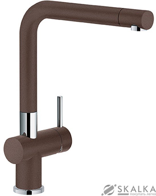 На фото Кухонный смеситель Franke Active Plus фрагранит шоколад (115.0373.816)