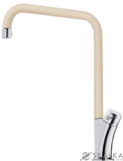 Кухонный смеситель Franke GALILEO фрагранит хром/бежевый (115.0289.846) На фото Кухонный смеситель Franke GALILEO фрагранит хром/бежевый (115.0289.846)
