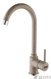 На фото Кухонный смеситель Franke POLA фрагранит миндаль (115.0328.182)