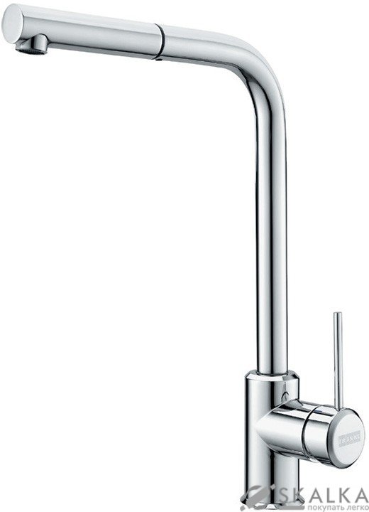 Кухонный смеситель Franke SIRIUS с выдвижной лейкой хром (115.0476.760) На фото Кухонный смеситель Franke SIRIUS с выдвижной лейкой хром (115.0476.760)