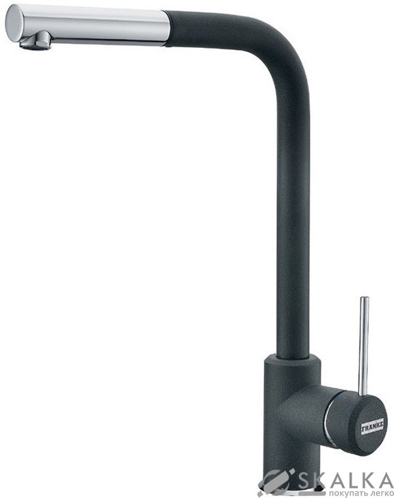 Кухонный смеситель Franke SIRIUS фрагранит хром/графит (115.0476.823) На фото Кухонный смеситель Franke SIRIUS фрагранит хром/графит (115.0476.823)