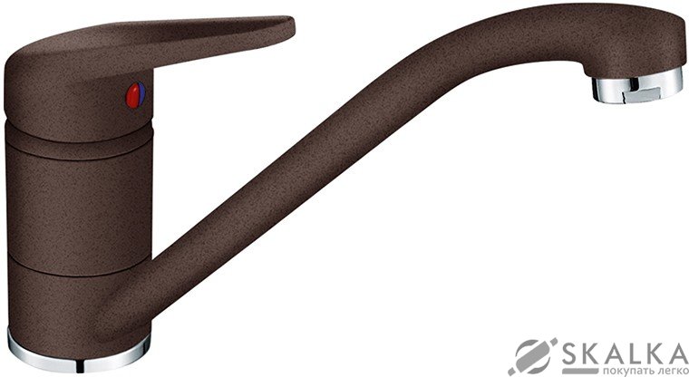 Смеситель для кухни Franke NOVARA-PLUS фрагранит шоколад (115.0470.657) На фото Смеситель для кухни Franke NOVARA-PLUS фрагранит шоколад (115.0470.657)