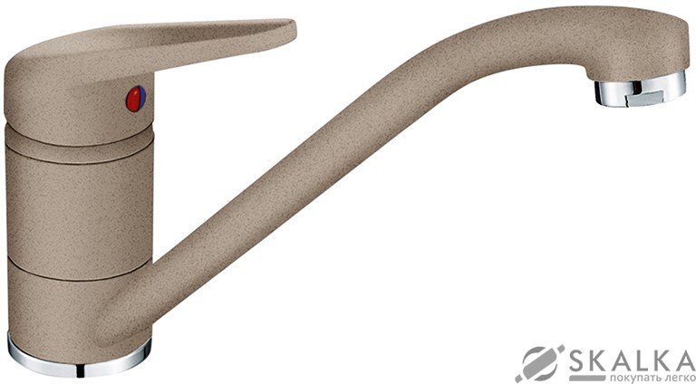 Смеситель для кухни Franke NOVARA-PLUS фрагранит миндаль (115.0470.655) На фото Смеситель для кухни Franke NOVARA-PLUS фрагранит миндаль (115.0470.655)