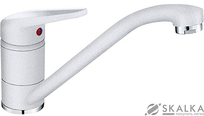 Смеситель для кухни Franke NOVARA-PLUS фрагранит белый (115.0470.658) На фото Смеситель для кухни Franke NOVARA-PLUS фрагранит белый (115.0470.658)