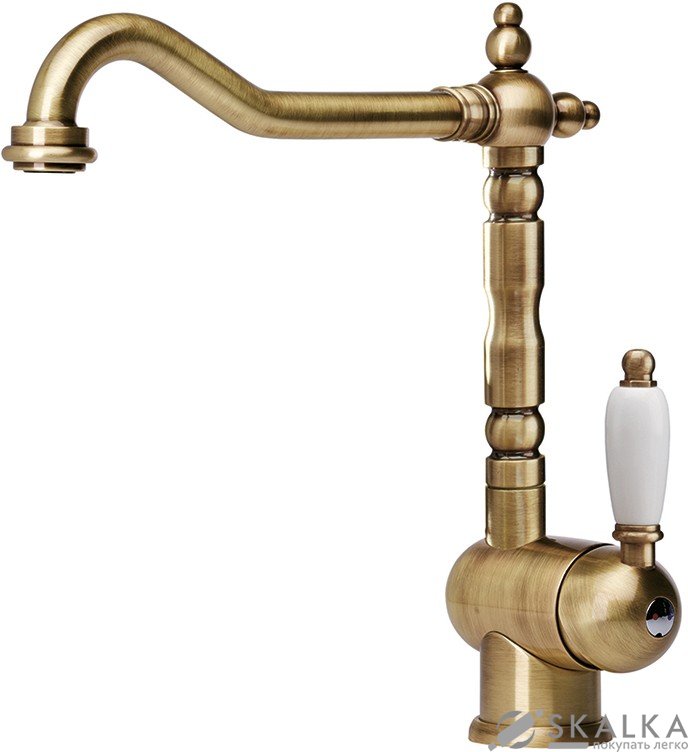 Смеситель для кухни Franke OLD-ENGLAND латунь (115.0028.205) На фото Смеситель для кухни Franke OLD-ENGLAND латунь (115.0028.205)