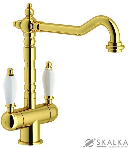 Смеситель для кухни Franke OLD-ENGLAND BICOMAND золото (115.0315.598) На фото Смеситель для кухни Franke OLD-ENGLAND BICOMAND золото (115.0315.598)
