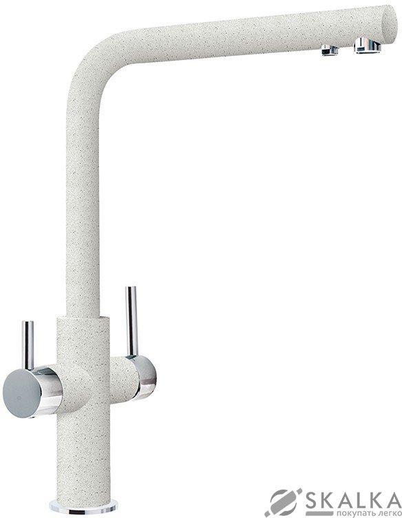 Смеситель для кухни Franke Neptune Clear Water хром/белый (115.0370.703) На фото Смеситель для кухни Franke Neptune Clear Water хром/белый (115.0370.703)