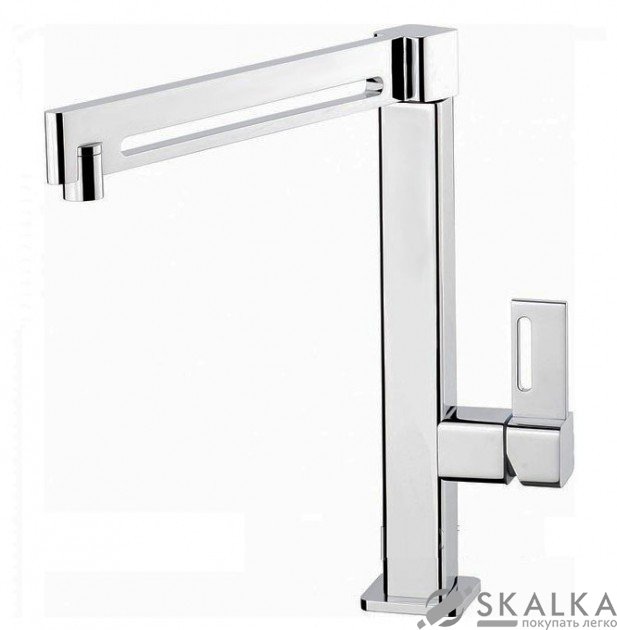 На фото Кухонный смеситель Schock Aquamill Chrom-80 хром (71200080)