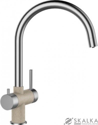 Кухонный смеситель Schock Ares Sabbia-58 песочный (56100058) На фото Кухонный смеситель Schock Ares Sabbia-58 песочный (56100058)