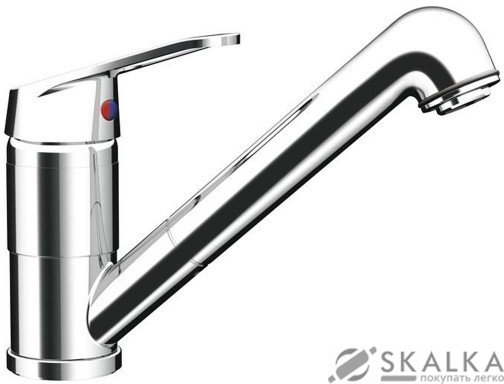 На фото Кухонный смеситель Schock Cosmo Chrom-80 хром (52500080)