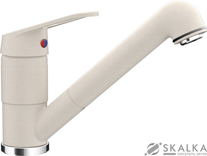На фото Кухонный смеситель Schock Cosmo Everest-26 светло-серый (52512026)