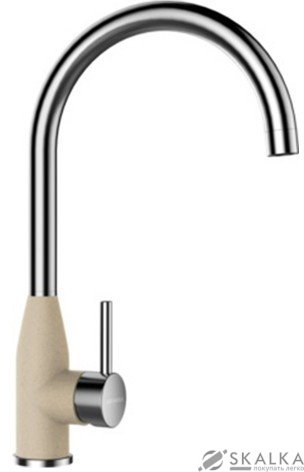 Кухонный смеситель Schock Kavus Moonstone-22 хром/лунный камень (55900022) На фото Кухонный смеситель Schock Kavus Moonstone-22 хром/лунный камень (55900022)