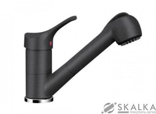 Кухонный смеситель Schock Leva Inox-12 серый (51112012) На фото Кухонный смеситель Schock Leva Inox-12 серый (51112012)