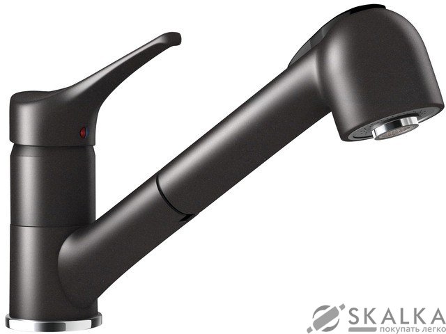 Кухонный смеситель Schock Leva Nero-13 черный (51112013) На фото Кухонный смеситель Schock Leva Nero-13 черный (51112013)