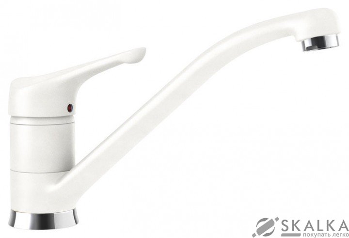 Кухонный смеситель Schock Neos Alpina-07 белый (54200007) На фото Кухонный смеситель Schock Neos Alpina-07 белый (54200007)