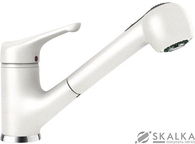 Кухонный смеситель Schock Neos Alpina-07 белый (54212007) На фото Кухонный смеситель Schock Neos Alpina-07 белый (54212007)